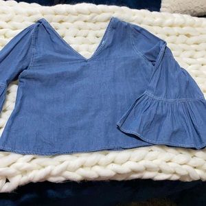 Cutest bell sleeved top!